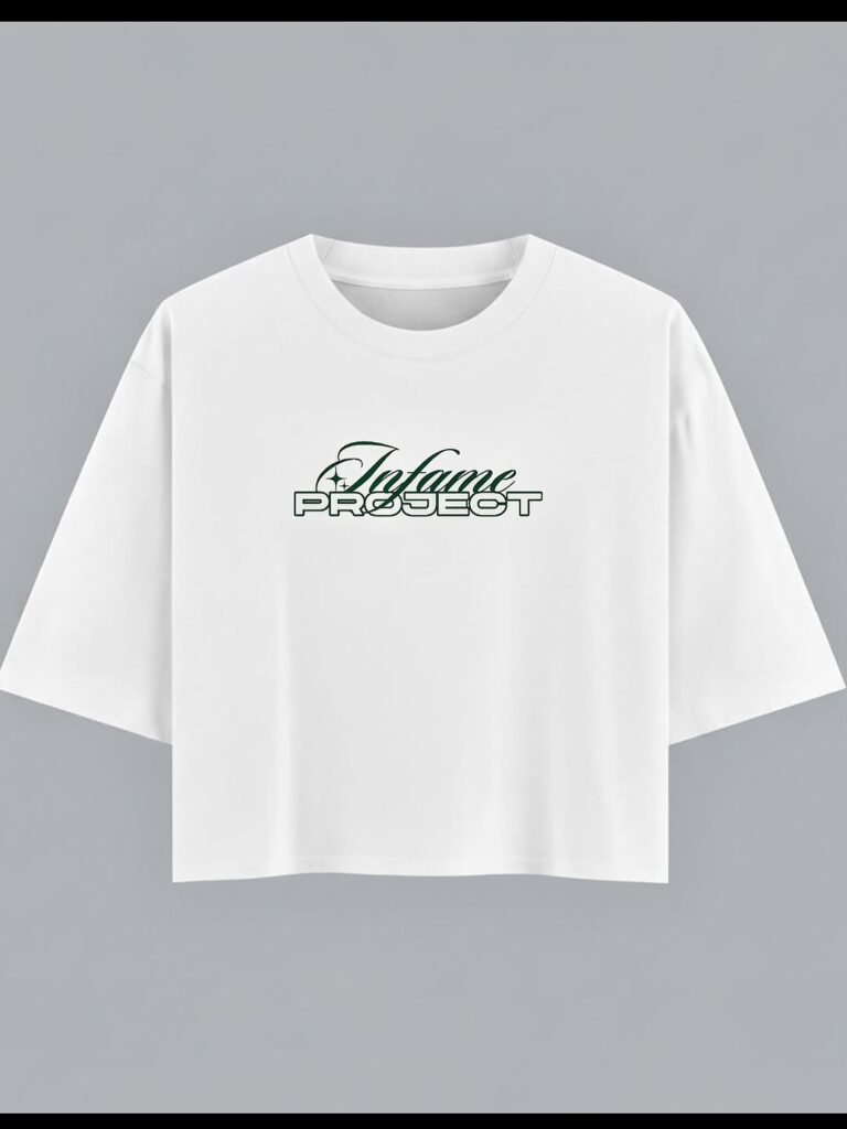 CAMISETA INFAME PROJECT BLANCA CROT TOP